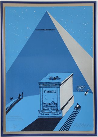Eduardo Arroyo (Madrid 1937 - 2018)"W. Churchill, Napoleone, e Saul Steinberg...