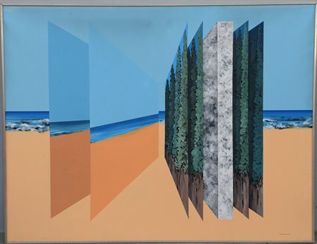 Gianni Celano Giannici (Castel San Giovanni 1941)"Il mare è dietro al mare"...