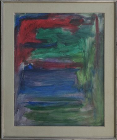 Gino Meloni (Varese 1905 - Lissone 1989)"Senza titolo" 1961olio su tela, cm...