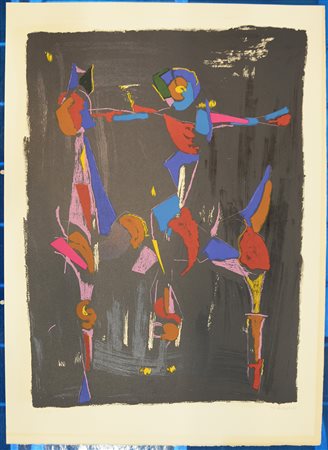 Marino Marini (Pistoia 1901 - Viareggio 1980)"Bunter Reiter I" 1975litografia...