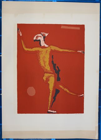 Marino Marini (Pistoia 1901 - Viareggio 1980)"Ballerino" 1976litografia a...