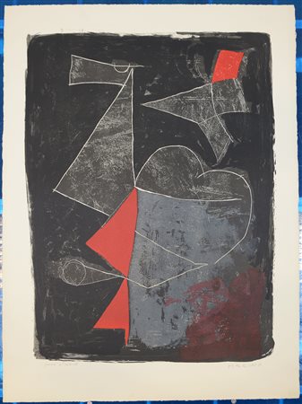 Marino Marini (Pistoia 1901 - Viareggio 1980)"Deux Clowns et Cheval"...