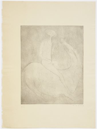 Marino Marini (Pistoia 1901 - Viareggio 1980)"Cavaliere"...