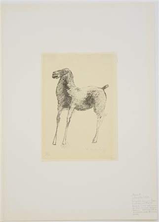 Marino Marini (Pistoia 1901 - Viareggio 1980)"Senza titolo"...