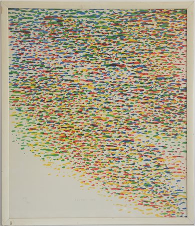 Piero Dorazio (Roma 1927 - Perugia 2005)"Senza titolo" 1974litografia a...