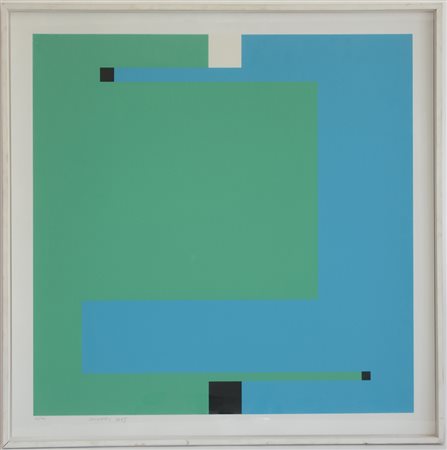 Bruno Munari (Milano 1907 - 1998)"Negativo - positivo" 1995serigrafia a...