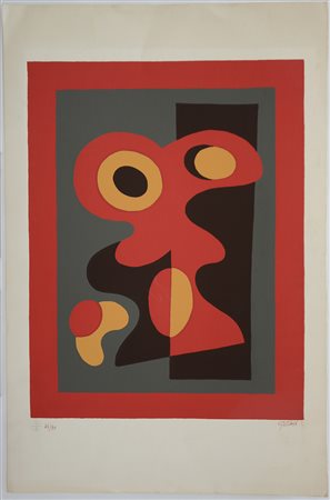 Léon Gischia (Dax 1903 - 1991)"Senza titolo" lotto composto da due serigrafie...