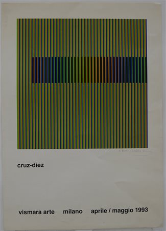Carlos Cruz-Diez (Caracas 1923)manifesto serigrafico edito in occasione della...