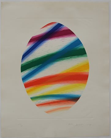 Piero Dorazio (Roma 1927 - Perugia 2005)"Senza titolo" 1987litografia a...