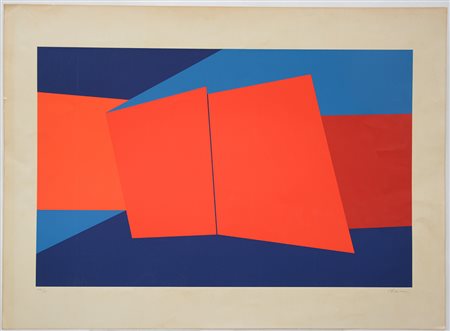 Geneviève Claisse (Quiévy 1935 - Dreux 2018)"Senza titolo" serigrafia a...