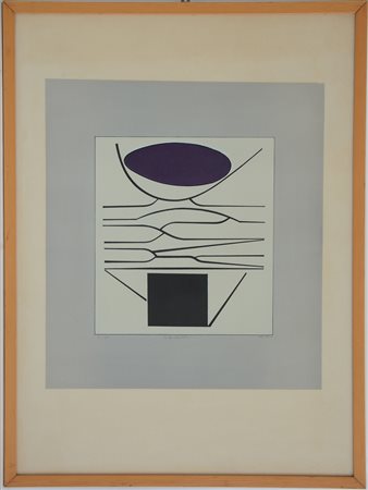 Victor Vasarely (Pecs 1906 - Parigi 1997)"Senza titolo" 1959serigrafia a...