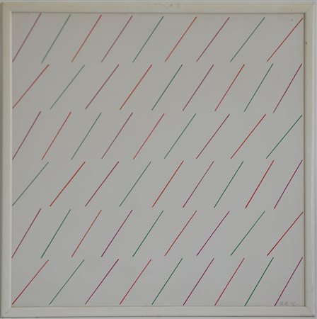 Mario Nigro (Pistoia 1917 - Livorno 1992)"Senza titolo" litografia a coloricm...