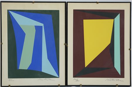 Richard Mortensen (Copenaghen 1910 - 1993)"Senza titolo" lotto composto da...