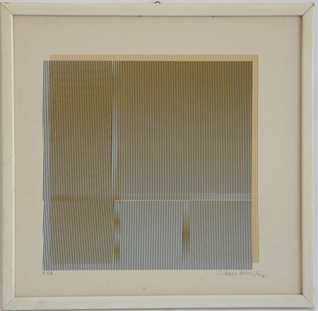 Carlos Cruz-Diez (Caracas 1923)"Senza titolo" 1977serigrafia - prova...