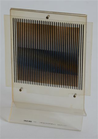 Carlos Cruz-Diez (Caracas 1923)"Chromointerference Manipulable" 1995scultura...