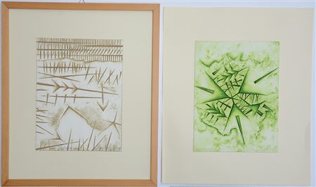 Arnaldo Pomodoro (Morciano Di Romagna 1926)lotto composto da due grafiche...