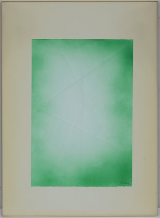 Firma idecrifrata, "senza titolo", tecnica mista su cartoncino (cm 48x33)...