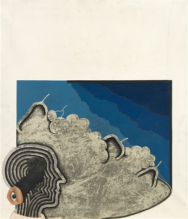 Angelo Cagnone (Carcare 1941)"Profilo di una natura morta" 1968olio su telacm...