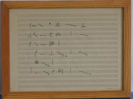 Giuseppe Chiari (Firenze 1926 - 2007)"Senza titolo" litografia - prova...