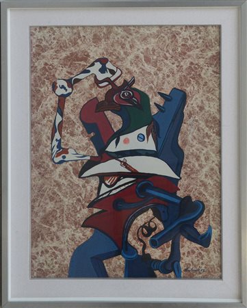 Eulisse Vincenzo (Venezia 1936)"Il texano vanesio" 1967tecnica mista su tela,...