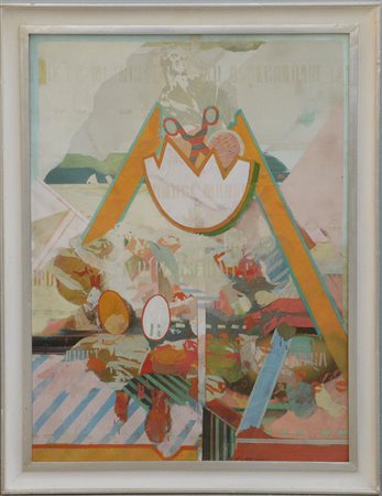 Fernando De Filippi (Lecce 1940)"Riflessi dello.." 1966acrilico su tela, cm...