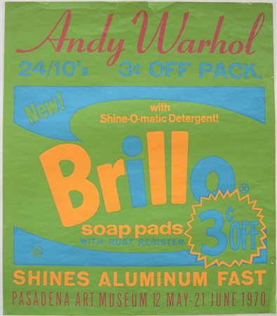 Andy Warhol (Pittsburgh 1928 - New York 1987)"Brillo" 1970manifesto...