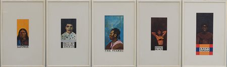 Peter Blake (Dartford 1932)"The Wrestlers" 1972serie composta da cinque...