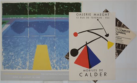 Lotto composto da numerosi manifesti espositivi di diverse misure tra cui uno...