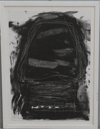 Jannis Kounellis (Pireo 1936 - Roma 2017)"Senza titolo" litografiacm...