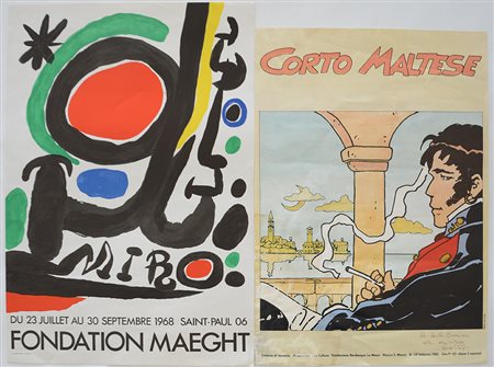 Lotto composto da alcuni manifesti tra cui: "Mirò" Fondation Maeght,...