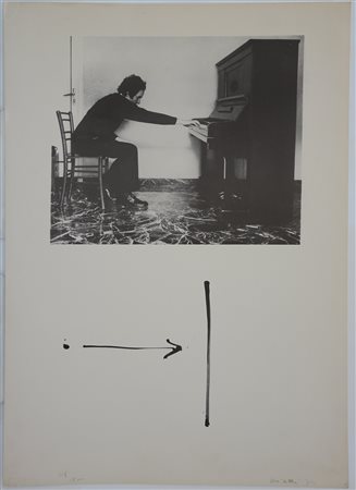 Giuseppe Chiari (Firenze 1926 - 2007)"Senza titolo" 1972litografiacm...