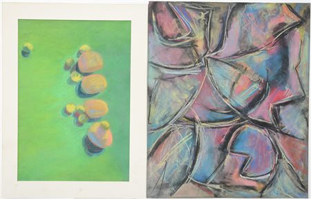 lotto composto da due serigrafie ritoccate a pastello di John Loring: "Pink...