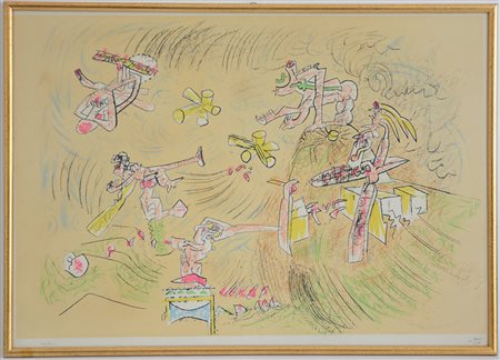 Roberto Matta (Santiago del Cile 1911 - Civitavecchia 2002)"Senza titolo"...