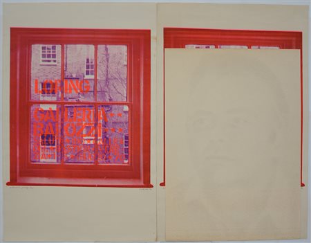 Lotto composto da quattro manifesti espositivi firmati da Giosetta Fioroni...