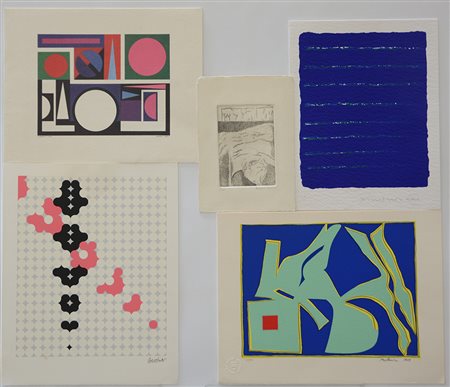 Lotto composto da un'acquaforte di Ruggero Savinio, numerata 1/100 e firmata...