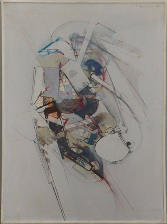 Edoardo Franceschini (Catania 1928 - 2006)"Senza titolo" 1964tecnica mista su...