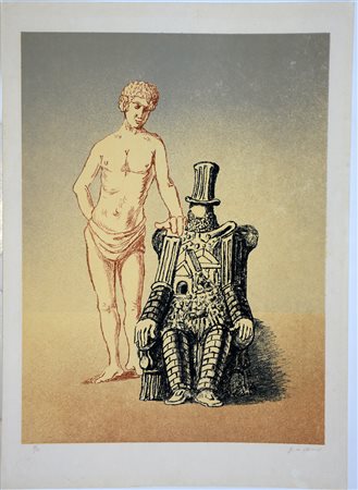 Giorgio de Chirico (Volos 1888 - Roma 1978)"il riposo dell'Archeologo - 2°...