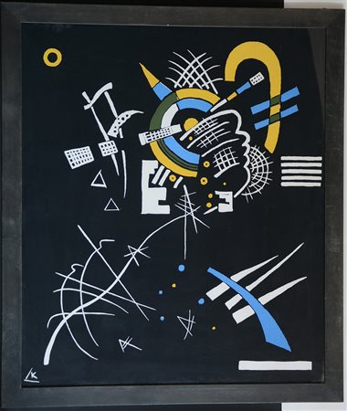 Da Wassily Kandinsky, serigrafia a colori riproducente la litografia "Kleine...