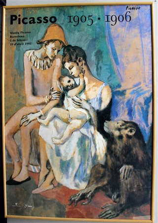 "Picasso 1905 - 1906" manifesto per la mostra al Museo Picasso di Barcellona,...