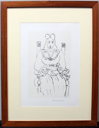 riproduzione della grafica di Henry Matisse "Poems de Charles d'Orleans"...