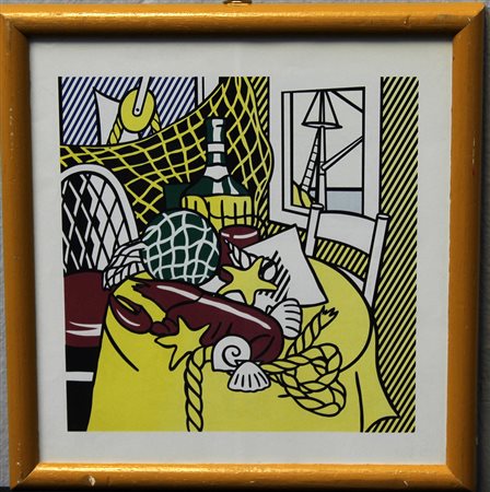Roy Lichtenstein (New York 1923 - 1997)invito riproducente una litografia...