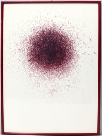 Pol Bury (La Louviere 1922 - Parigi 2005)"Deux Traits II" litografiacm...