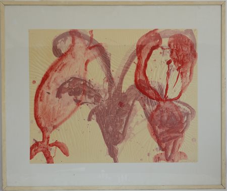 Gianamadeo Trabucco (Chiavari 1939)"Senza titolo" 1991tecnica mista su carta...