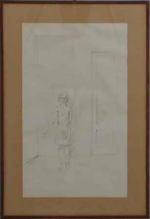 Guido Somarè (Milano 1923 - 2003)"Senza titolo" litografia - prova di...