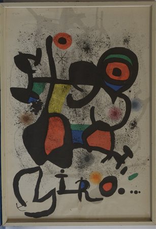 Joan Mirò (Barcellona 1893 - Palma Di Maiorca 1983)Manifesto litografico per...