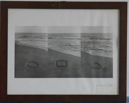 Sperimentazione Fotografia. Stampa tipografica, 1976. Firmato in basso a...