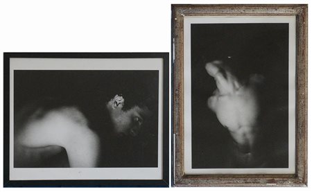 DINO PEDRIALI (Roma 1950)Ritratti 1983Due fotografie alla gelatina e sali...