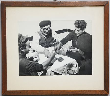 Giancolombo (1921 - 2005)La partita a carte 1950 ca.Fotografia vintage alla...