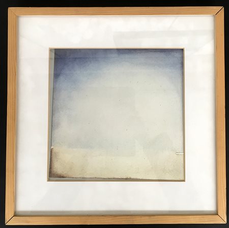 Firma indecifrata, ''Senza titolo'', tecnica mista su carta (cm 25 x 25),...