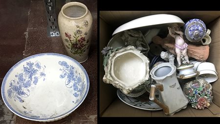 Manifatture diverse, lotto composto da una grande ciotola della manifattura...